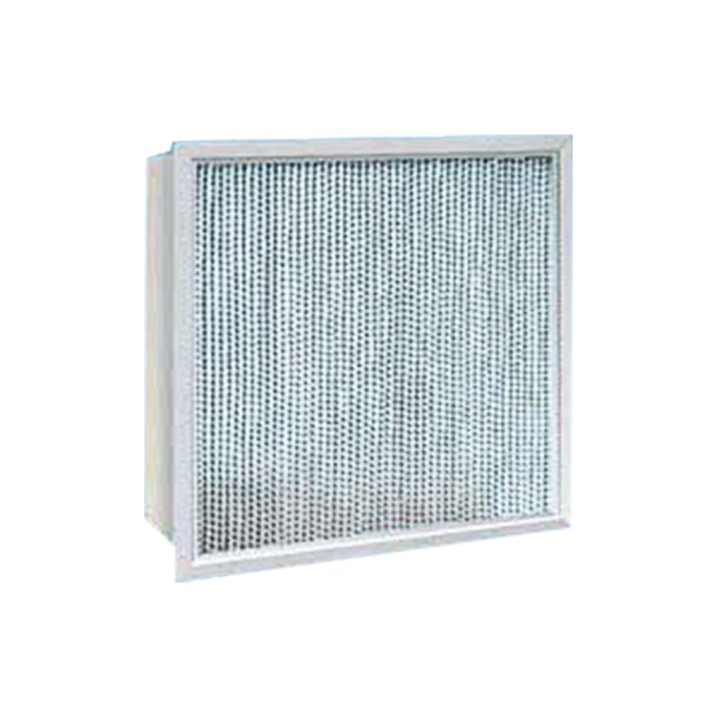 Mellemeffektiv luftfilter med skillevæg