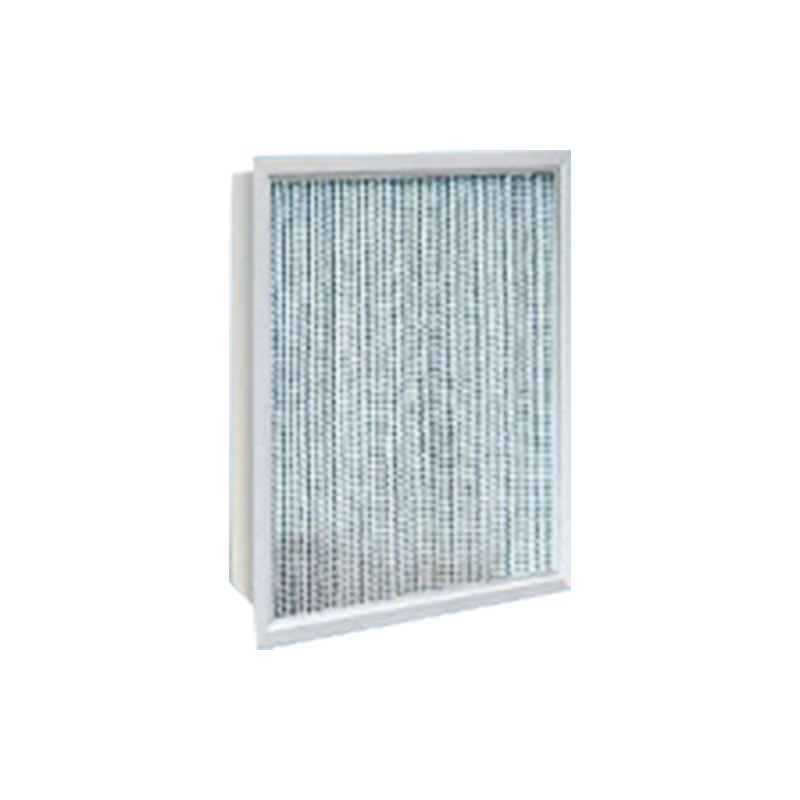 Mellemeffektiv luftfilter med skillevæg